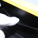 LOEWE Postal Small Hand Bag Leather 2way Yellow Silver Auth 149899SM-25