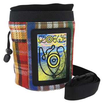 LOEWE × EYE Nature Shoulder Bag Canvas Multicolor Auth 149900SAM