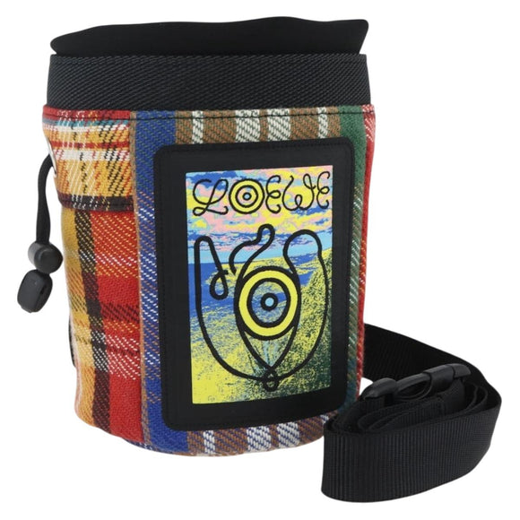 LOEWE × EYE Nature Shoulder Bag Canvas Multicolor Auth 149900SAM