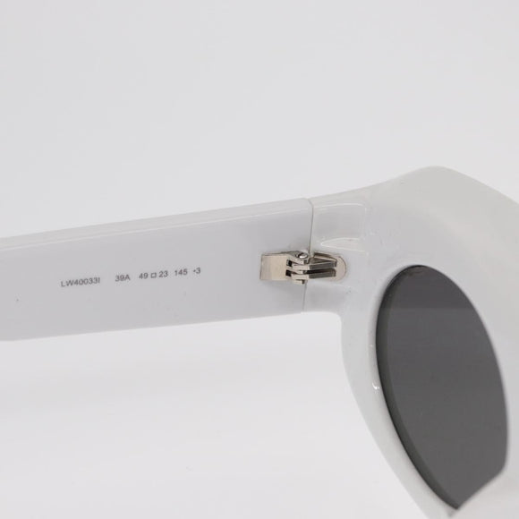 LOEWE Sunglasses Plastic White Auth 149901M