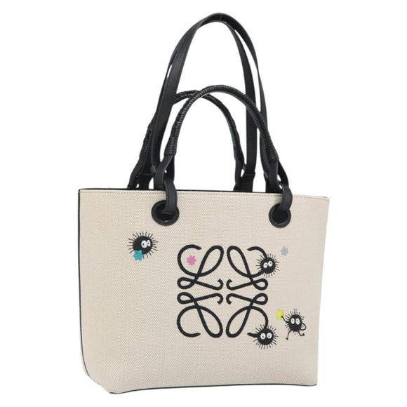 LOEWE × Studio Ghibli Anagram Susuwatari Bag Canvas 2way Beige Auth 149908SM