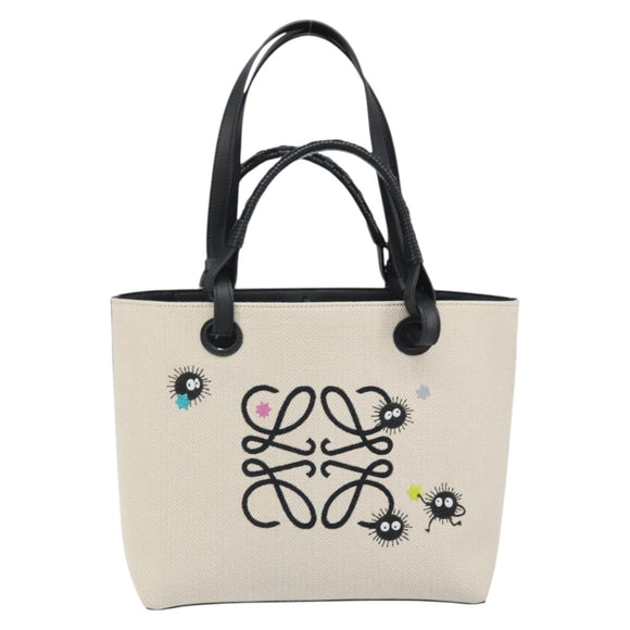 LOEWE × Studio Ghibli Anagram Susuwatari Bag Canvas 2way Beige Auth 149908SM