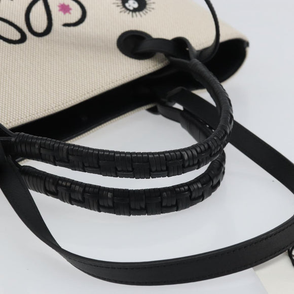LOEWE × Studio Ghibli Anagram Susuwatari Bag Canvas 2way Beige Auth 149908SM