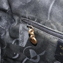 Salvatore Ferragamo Gancini Shoulder Bag Leather 2way Black Gold Auth 149910-21