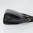 Salvatore Ferragamo Gancini Shoulder Bag Leather 2way Black Gold Auth 149910-3