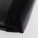 Salvatore Ferragamo Chain Shoulder Bag Leather Black Gold Auth 149911-10