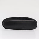 Salvatore Ferragamo Chain Shoulder Bag Leather Black Gold Auth 149911-9