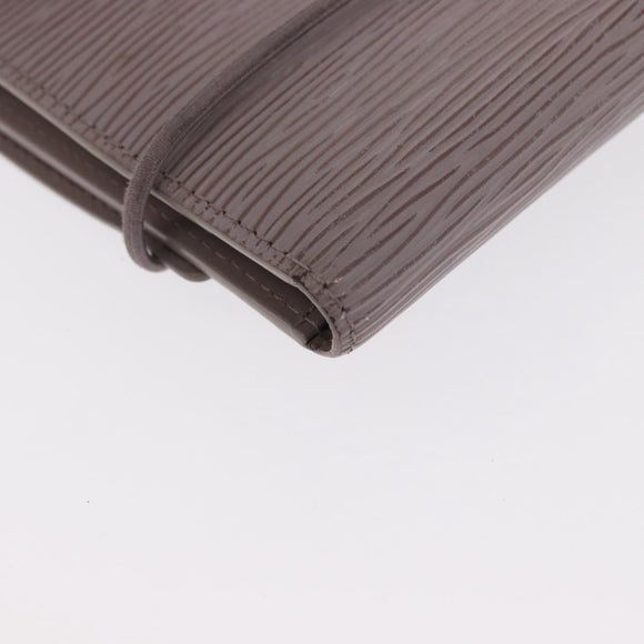 LOUIS VUITTON Epi Porte Monnaie Elastic Wallet Gray lilac M6366B LV Auth 149915