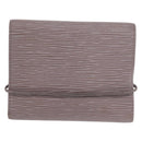 LOUIS VUITTON Epi Porte Monnaie Elastic Wallet Gray lilac M6366B LV Auth 149915-2