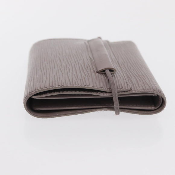 LOUIS VUITTON Epi Porte Monnaie Elastic Wallet Gray lilac M6366B LV Auth 149915