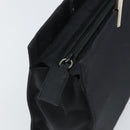 PRADA Hand Bag nylon metal Black Silver Auth 149917V-9