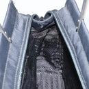 PRADA Hand Bag nylon metal Black Silver Auth 149917V-19