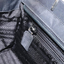 PRADA Hand Bag nylon metal Black Silver Auth 149917V-21