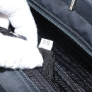 PRADA Hand Bag nylon metal Black Silver Auth 149917V-11