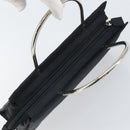 PRADA Hand Bag nylon metal Black Silver Auth 149917V-6