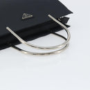 PRADA Hand Bag nylon metal Black Silver Auth 149917V-7