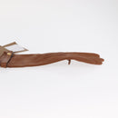 BURBERRY Gloves Leather Size 7 Brown Gold Auth 149919M-6