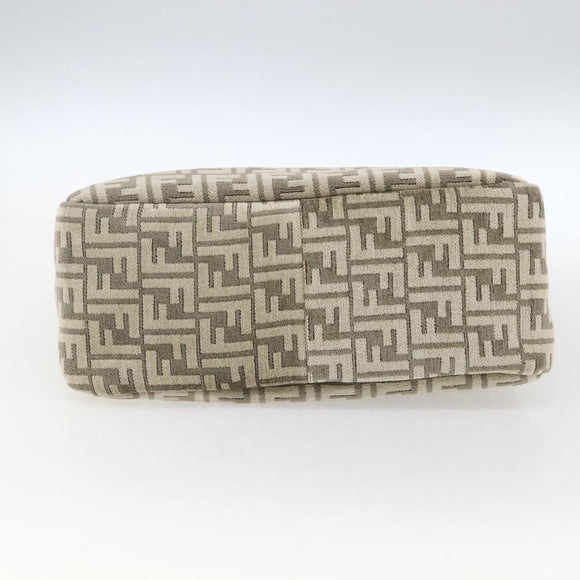 FENDI Zucca Canvas Hand Bag 2way Beige Gold Auth 149920SM