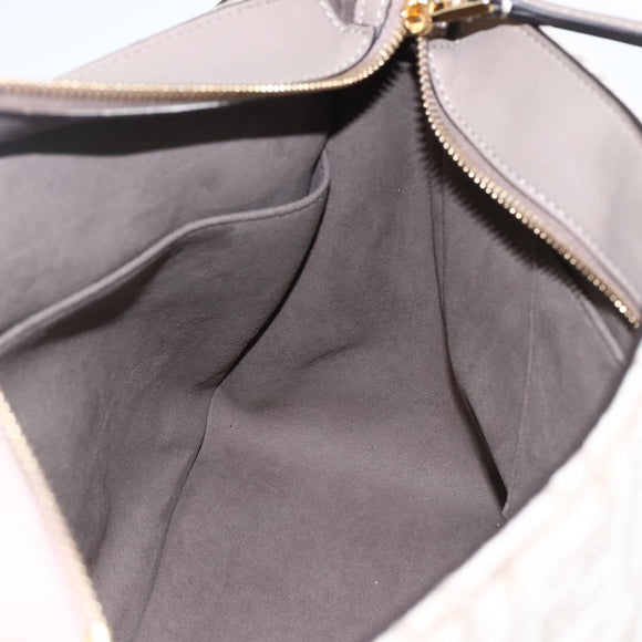 FENDI Zucca Canvas Hand Bag 2way Beige Gold Auth 149920SM