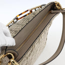 FENDI Zucca Canvas Hand Bag 2way Beige Gold Auth 149920SM-6