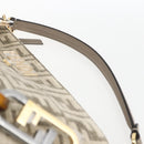 FENDI Zucca Canvas Hand Bag 2way Beige Gold Auth 149920SM-8