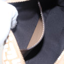 FENDI Zucchino Canvas Shoulder Bag Beige Gold Auth 149921SM-21