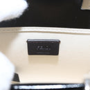 FENDI Sunshine Small Shopper Mini Bag Canvas Patent 2way Black Auth 149922SAM-19
