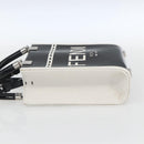 FENDI Sunshine Small Shopper Mini Bag Canvas Patent 2way Black Auth 149922SAM-3