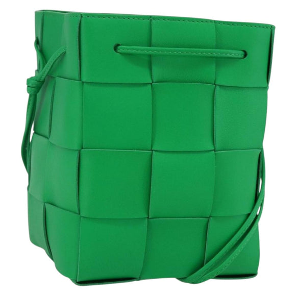 BOTTEGA VENETA MAXI INTRECCIATO Small Cassette Bucket Leather Auth 149923SM