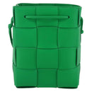 BOTTEGA VENETA MAXI INTRECCIATO Small Cassette Bucket Leather Auth 149923SM-2