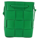 BOTTEGA VENETA MAXI INTRECCIATO Small Cassette Bucket Leather Auth 149923SM-3