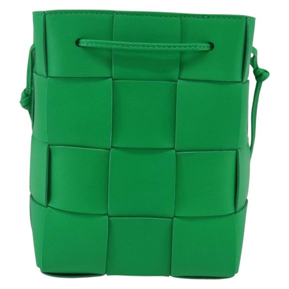 BOTTEGA VENETA MAXI INTRECCIATO Small Cassette Bucket Leather Auth 149923SM