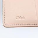 Chloe Sense Compact Wallet Leather Pink Gold Auth 149925V-17