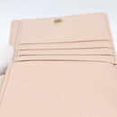 Chloe Sense Compact Wallet Leather Pink Gold Auth 149925V-20