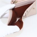 Chloe Sense Compact Wallet Leather Pink Gold Auth 149925V-10