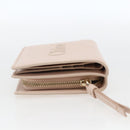 Chloe Sense Compact Wallet Leather Pink Gold Auth 149925V-3