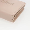 Chloe Sense Compact Wallet Leather Pink Gold Auth 149925V-7