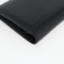 GIVENCHY G Cut Compact Wallet 4G Leather Black Silver Auth 149926V-11