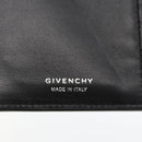 GIVENCHY G Cut Compact Wallet 4G Leather Black Silver Auth 149926V-12