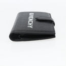 GIVENCHY G Cut Compact Wallet 4G Leather Black Silver Auth 149926V-5