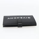 GIVENCHY G Cut Compact Wallet 4G Leather Black Silver Auth 149926V-6
