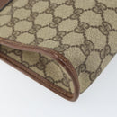 GUCCI GG Supreme Clutch Bag PVC Beige Gold 014 115 6063 Auth 149954-16
