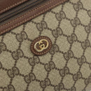 GUCCI GG Supreme Clutch Bag PVC Beige Gold 014 115 6063 Auth 149954-17