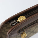 GUCCI GG Supreme Clutch Bag PVC Beige Gold 014 115 6063 Auth 149954-8