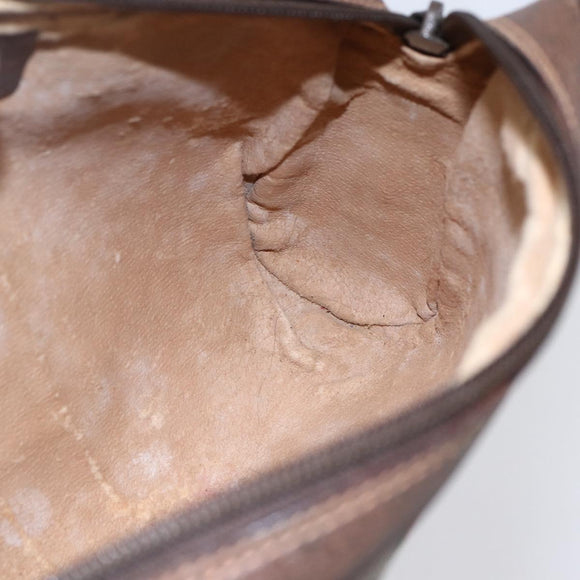 GUCCI GG Supreme Web Sherry Line Clutch Bag PVC Beige 156 01 012 Auth 149955