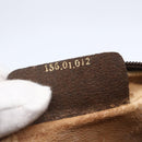 GUCCI GG Supreme Web Sherry Line Clutch Bag PVC Beige 156 01 012 Auth 149955-12