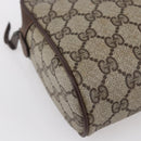 GUCCI GG Supreme Web Sherry Line Clutch Bag PVC Beige 156 01 012 Auth 149955-14