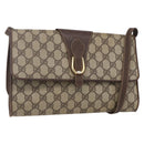 GUCCI GG Supreme Shoulder Bag PVC Beige Gold 904 02 050 Auth 149956-1