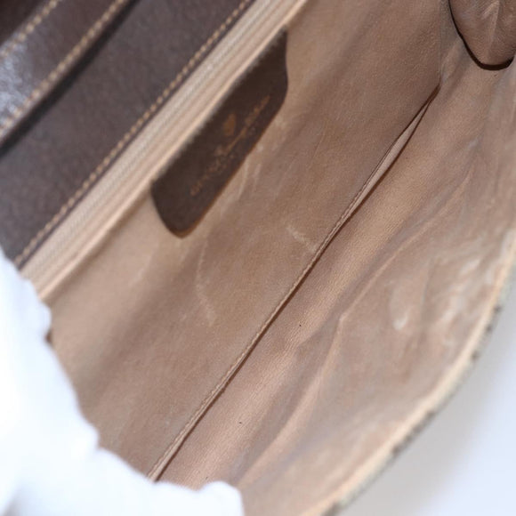 GUCCI GG Supreme Shoulder Bag PVC Beige Gold 904 02 050 Auth 149956