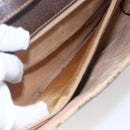 GUCCI GG Supreme Shoulder Bag PVC Beige Gold 904 02 050 Auth 149956-11